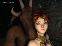 Animal Film - Video game Married slut acquires screwed by creatures